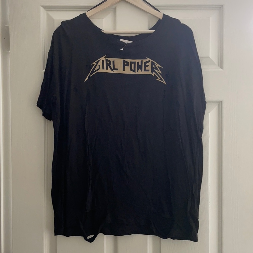 Distressed Girl Power Tee